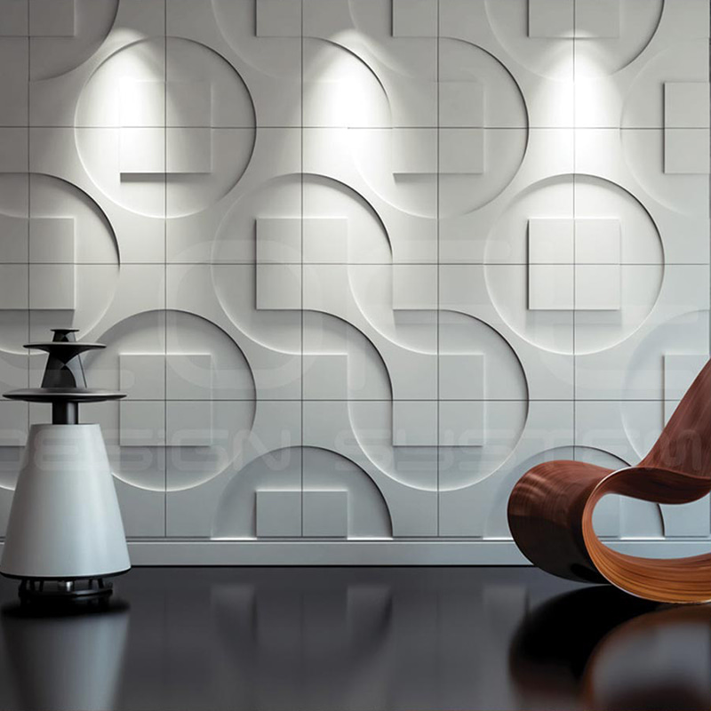 Zkrácené 3d nástěnné panely Tapeta Nátěry na stěny pro domácí dekorace Vnitřní panel De Pvc Moderní geometrická vila