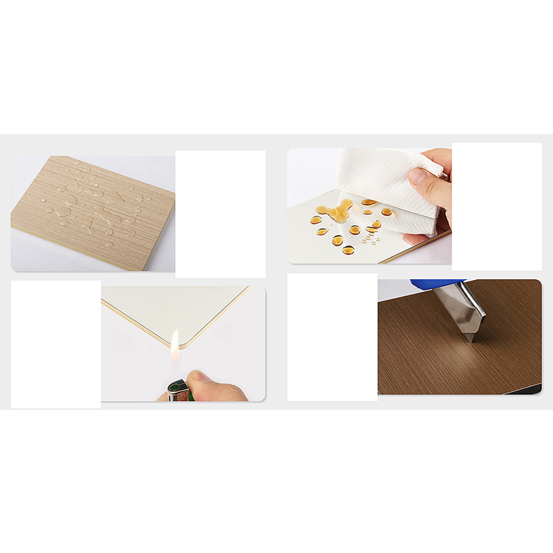 Lehký PVC karbonový křišťálový plech s vysokou hustotou proti poškrábání, tloušťka 5 mm-8 mm, pro komerční hotelové koupelnové dekorace Ohnivzdorný odolný nástěnný panel třídy B1