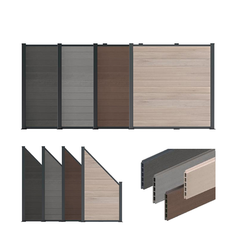 Dřevo Plast Composite Wpc Plot Domů Zahrada Plotové panely na nádvoří Lepší než Vinyl Pvc Plot Vodotěsná Venkovní deska na ochranu soukromí Hdpe