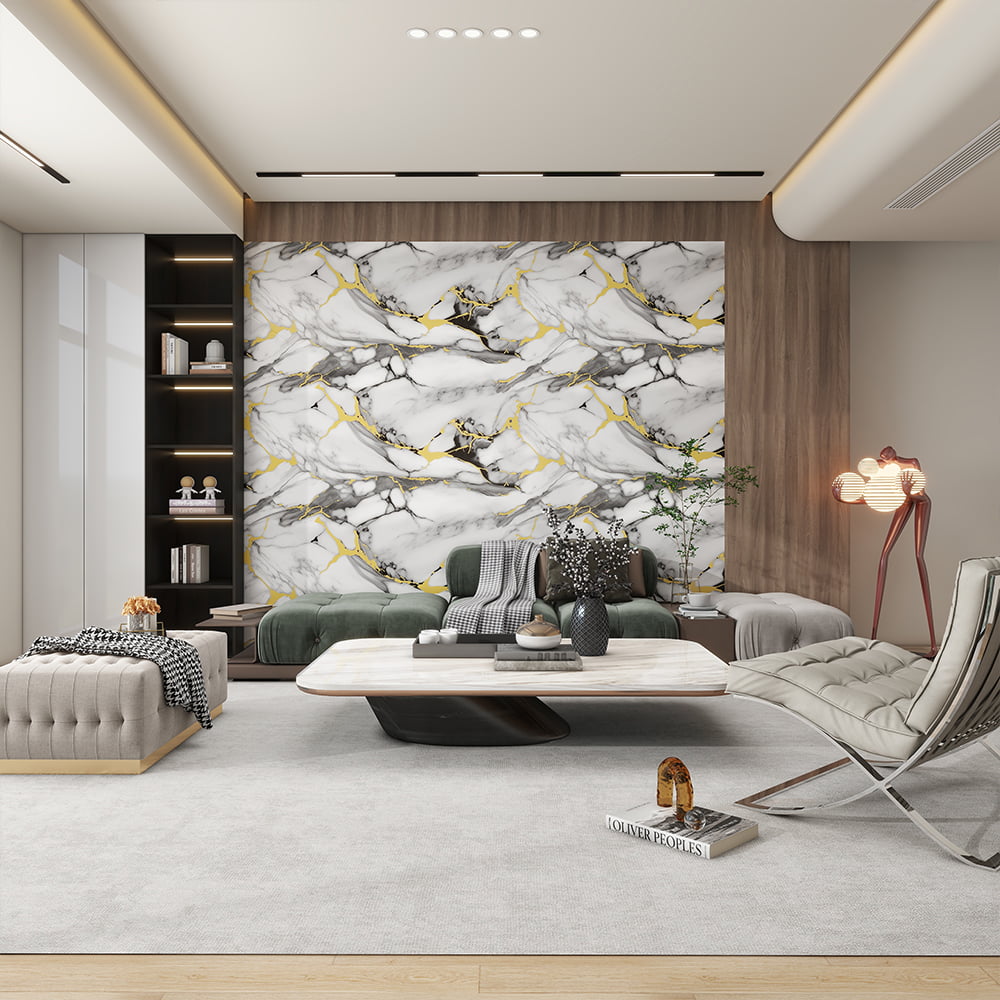 Moderní vysoce lesklá mramorová tapeta v roli PVC samolepicí vodotěsná interiérová dekorace z mramoru