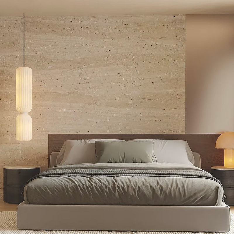 Ohnivzdorné dlaždice Dýha Umělý interiér Ohebný měkký obklad stěn Travertin Umělý flexibilní měkký kámen stěnové panely