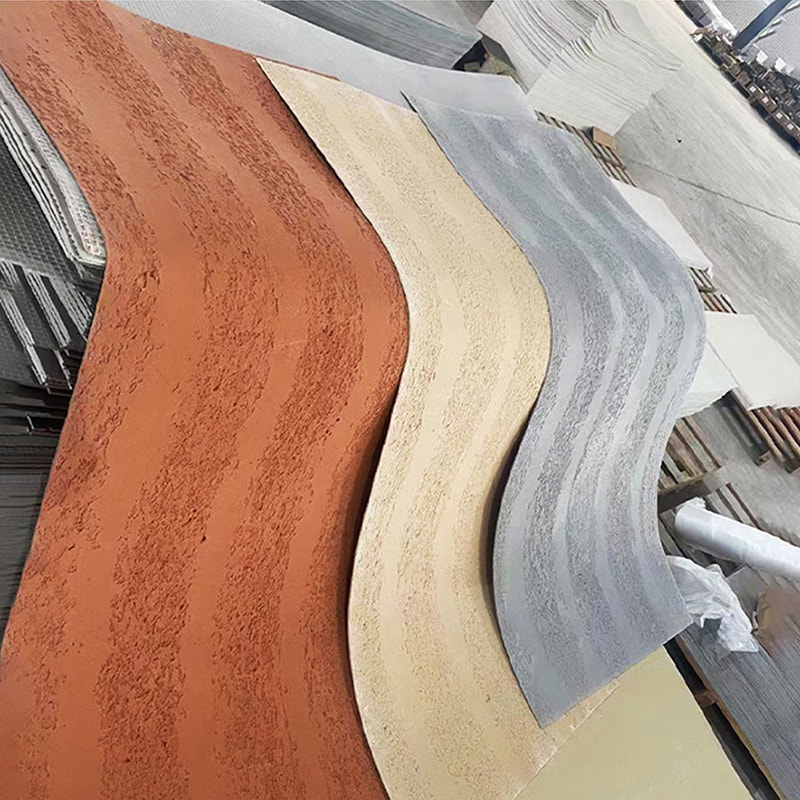 Moderní design Ohnivzdorné lehké stěnové panely Nový materiál Obklad z měkkého kamene Flexibilní dlaždice MCM Lineární kamenné obklady stěn