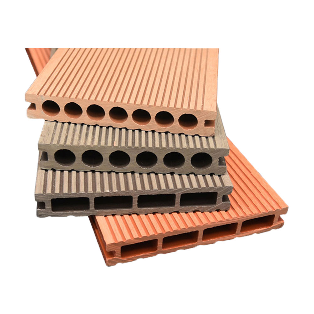 Interlock Wpc Venkovní terasová 3D ražba Dřevěná kompozitní terasová deska Dřevoplastová podlaha
